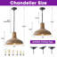 Luminaire suspendu 15 po Farmhouse