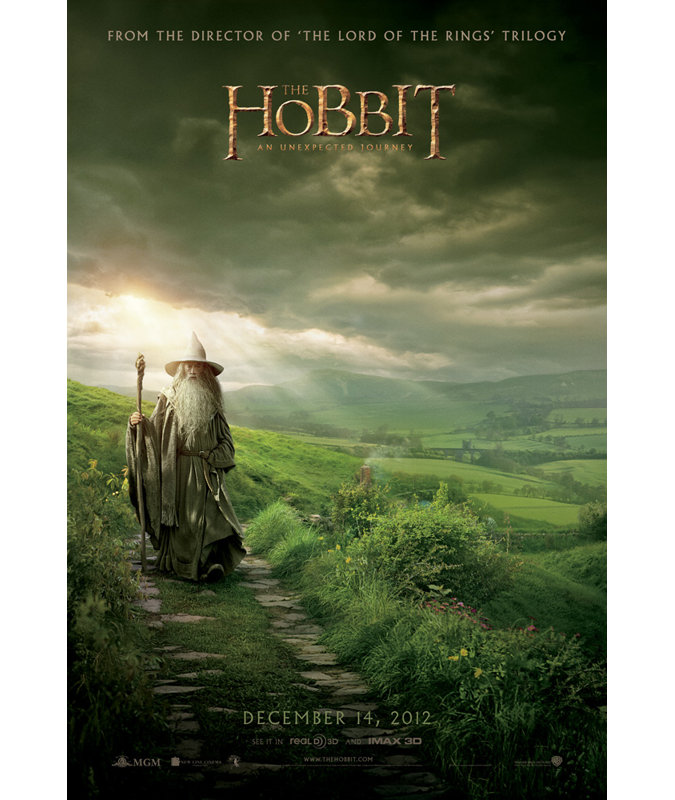 The Hobbit An Unexpected Journey, 18" H x 12" W