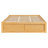 Modern Platform Bed Frame with 4 Drawers & Footboard Storage Cubby-125285696