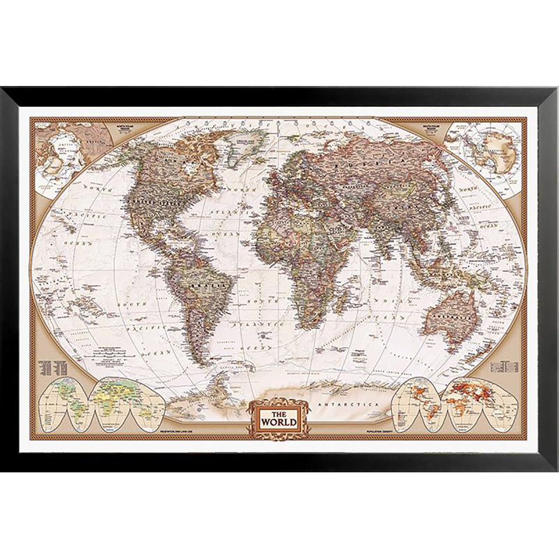 " National Geographic Map Executive Style "