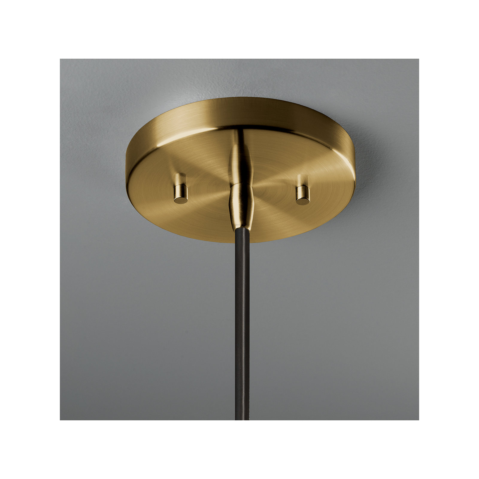 Logan 1 - Light Single Cone Pendant, Gloss White/Gloss White, Antique Brass, LED (Integrated)