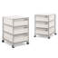 Classeur en acier à 3 tiroirs avec roulettes H 24 po x l 16,3 po x P 20,5 po (1 ensemble)-23713482