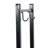 Bedworth 32" Indoor or Outdoor Steel Firewood Log Holder with Tool Hooks - Black - 200-lb Capacity-420022425