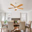 Ventilateur de plafond moderne de 52 pouces avec moteur à courant continu réversible à télécommande et 3 pales à intensité variable 3 couleurs-1642672524-1642672526