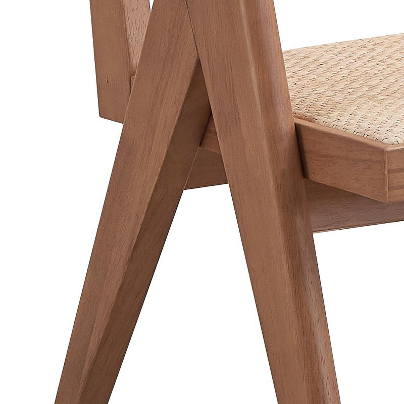 Fauteuil d'appoint en rotin et finition naturelle Velentina