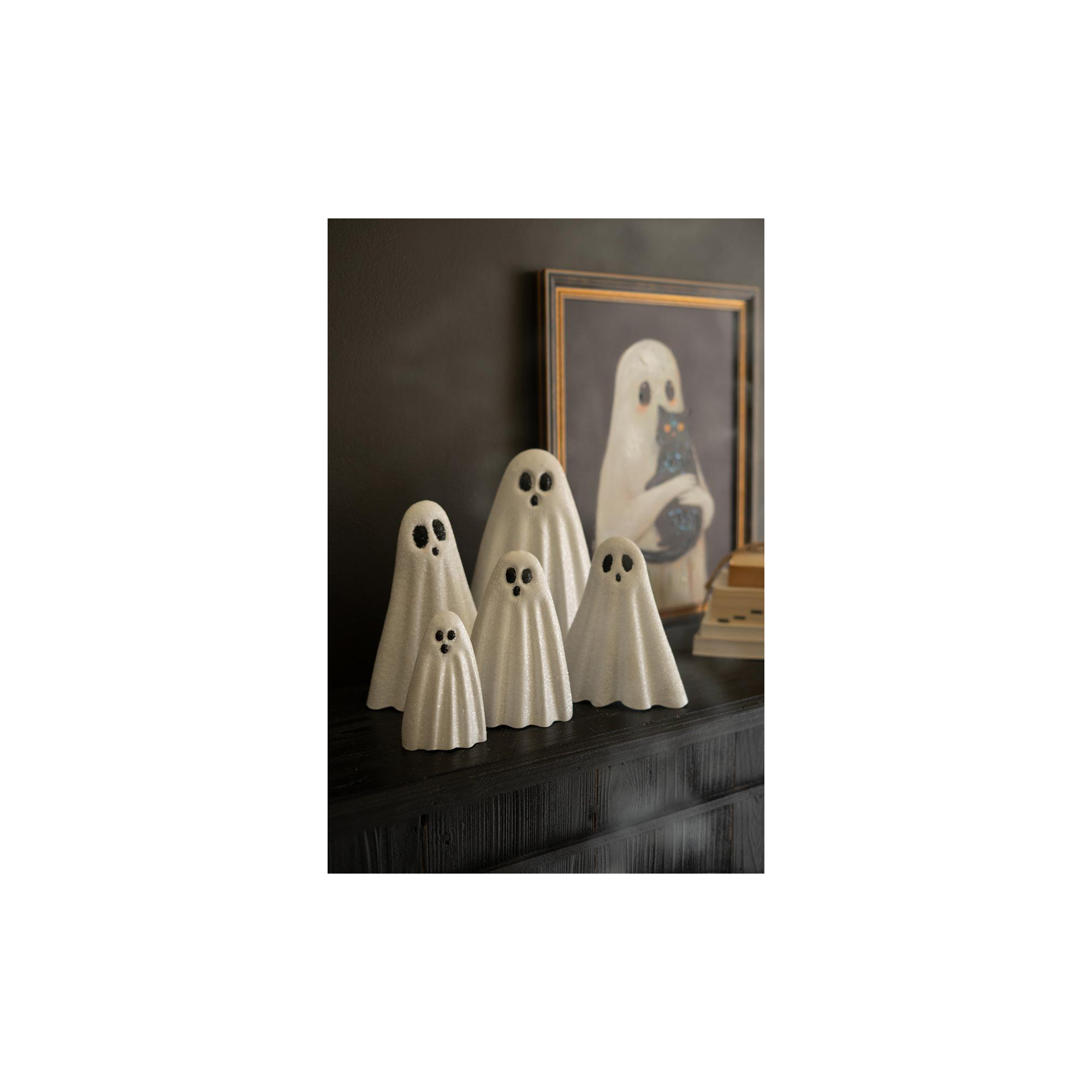 SET OF FIVE HALLOWEEN GHOSTS