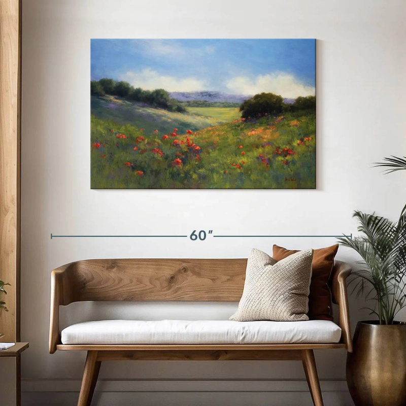 Coquelicots Alvord avec vue