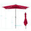 Parasol de marché rectangulaire 10 'x 6,5' avec manivelle-1923168048