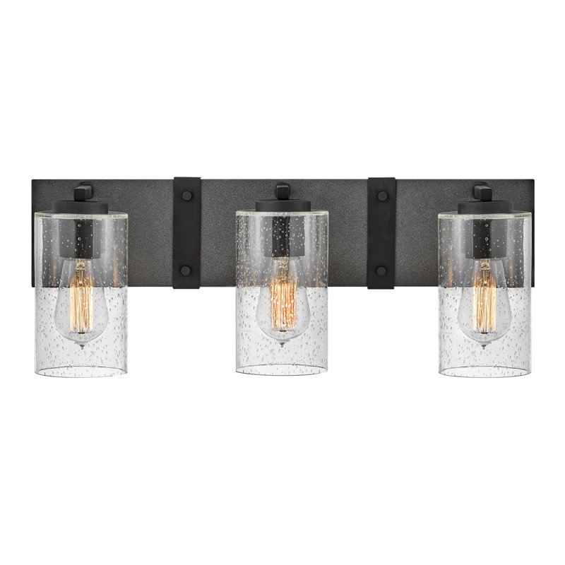 Sawyer 3 - Light Dimmable Aged Zinc Vanity Light