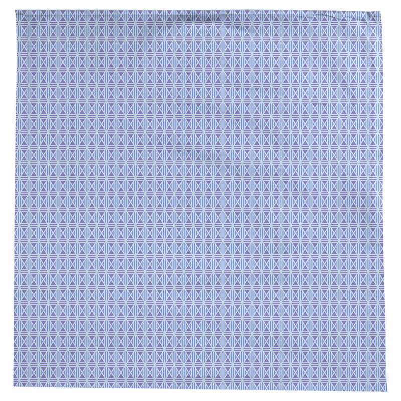 Nappe losanges doublés Leffel, Bleu foncé et mauve