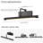 Matte Black 14.96 in. LED Picture Light with Remote Control Dimmable Multiple Color Temperatures Rotatable and Timer