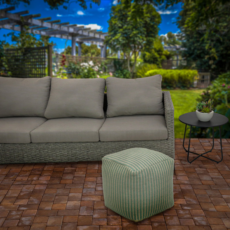 Repose-pieds d'extérieur avec coussin , Brume de mer