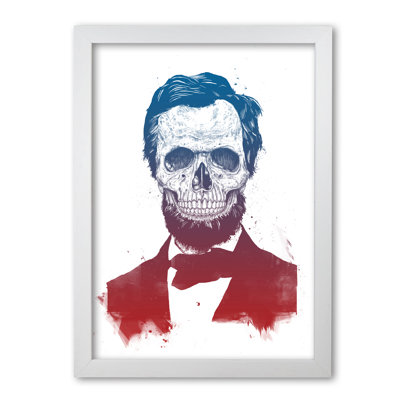 Dead Lincoln Skull 1 Piece Wall Art