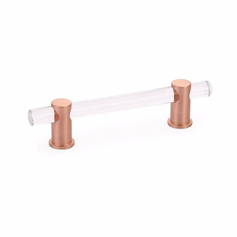 Poignée d'armoire Schaub Lumiere, Or rosé brossé, 8"
