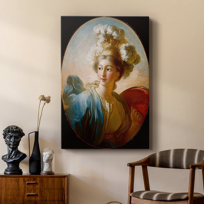 La déesse Minerva - galerie tendue sur toile par Jean-Honoré Fragonard, 18 x 27