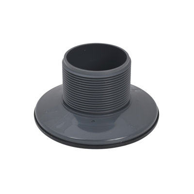 Baril de drain rond en PVC 2 po et crépine à vis en bronze huilé avec anneau