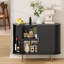 Buffet 39 po avec portes coulissantes et tablettes réglables-128981381-128981385
