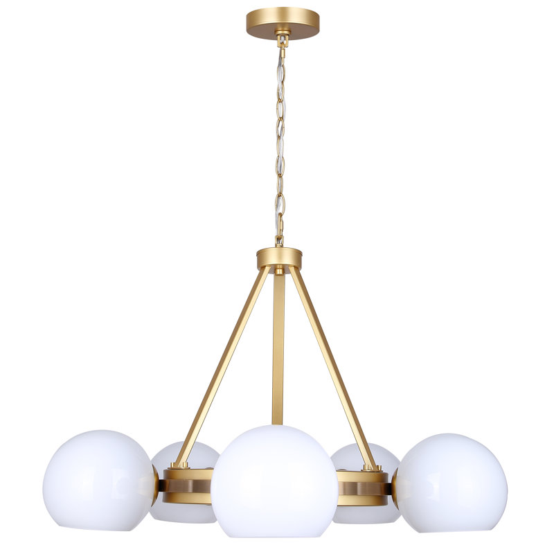 Aira 5 - Light Dimmable Wagon Wheel Chandelier