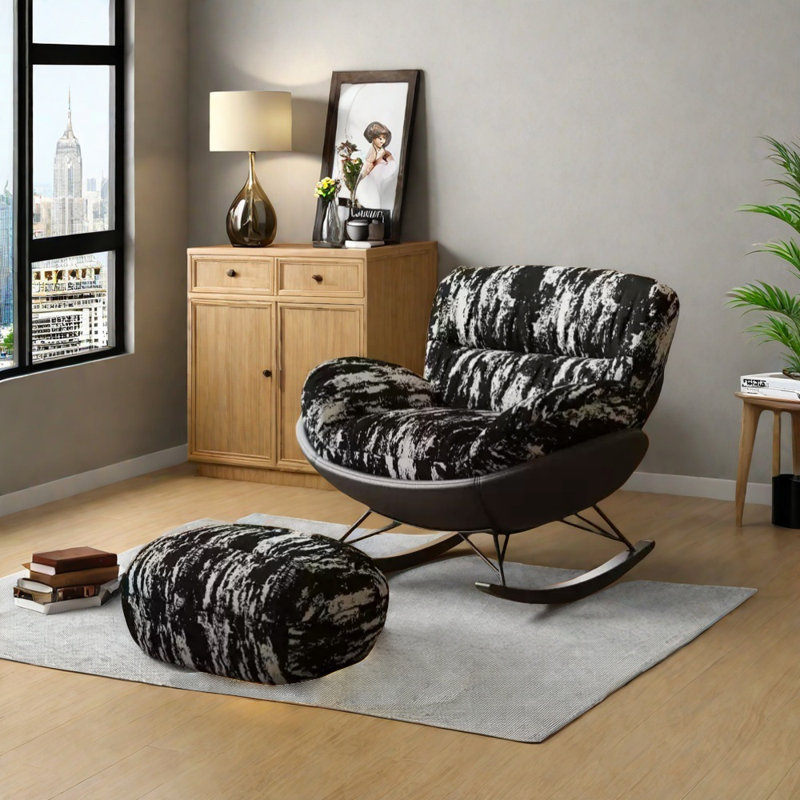 Chaise berçante élégante et confortable