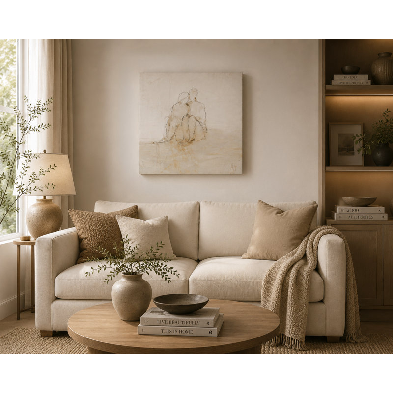 Art mural sur toile «Quiet Together», L 30 po x H 30 po x P 1,5 po