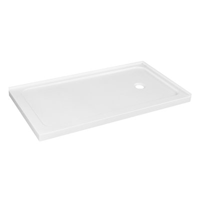 Base de douche à double seuil en acrylique 60 pouces x 32 pouces Kingston Brass Nauru