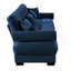 Très grand canapé en velours moderne à 3 places, canapé surdimensionné, siège et dossier confortables, avec coussins de taille et coussins décoratifs, bleu-1243604342