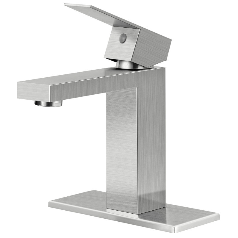 Single-Hole Single-handle Bathroom Faucet, No Drain Assembly, Chrome