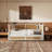 Traditional Style Rattan Daybed with 2 Drawers-399893490-384277243