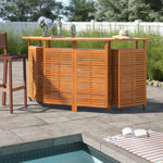 Alexandrine Solid Wood Bar Counter
