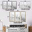 Ensemble de salon mural gris bouleau Tree III-107762576-107762581