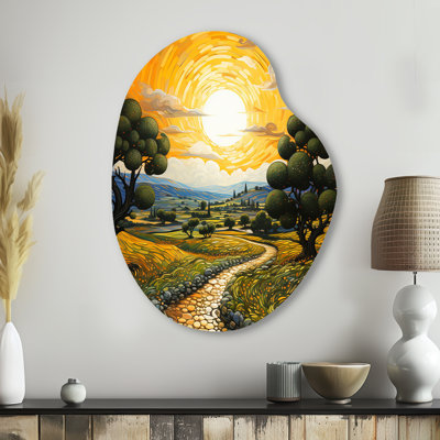 Xzavier - Art mural asymétrique en forme de poire Vangogh