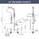 Commercial Kitchen Faucet with Pre-Rinse Sprayer 26 Inch
