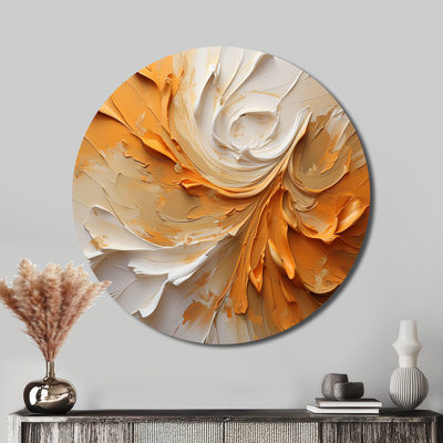 Civan - Abstract Round Metal Wall Art