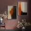 Art mural encadré, rétro, antique, classique pour chambre à coucher - 16 po x 24 po x 2 panneaux-621416740-621416741