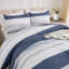 Ensemble d'édredon pour grand lit Andency bleu minéral - Ensembles d'édredon léger et moelleux 3 pièces, édredon toutes saisons en duvet synthétique (1 édredon, 2 taies d'oreiller)-124498873-124764780