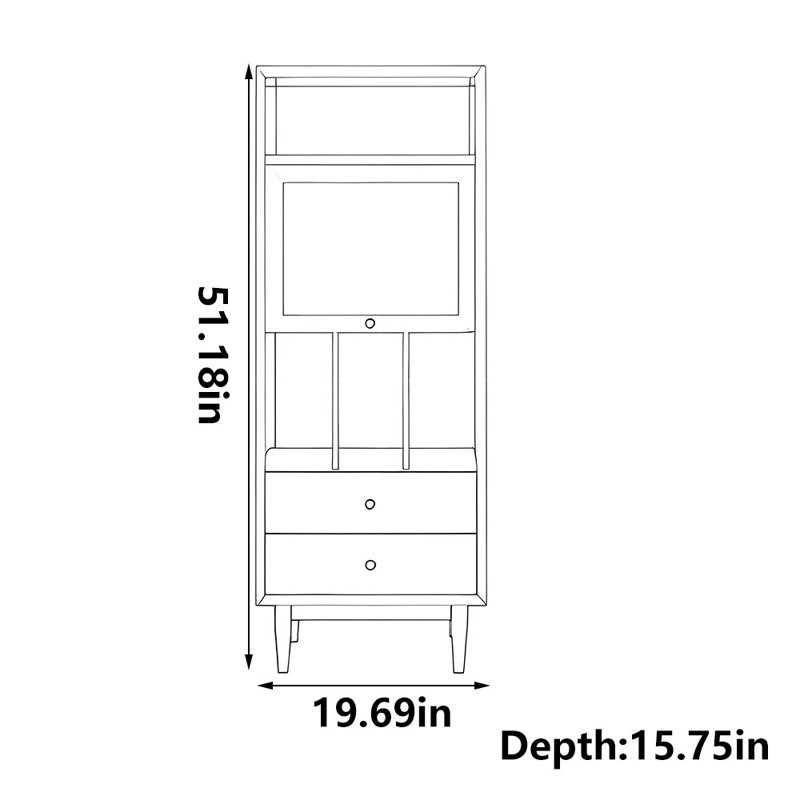 Small Nordic style bookcase