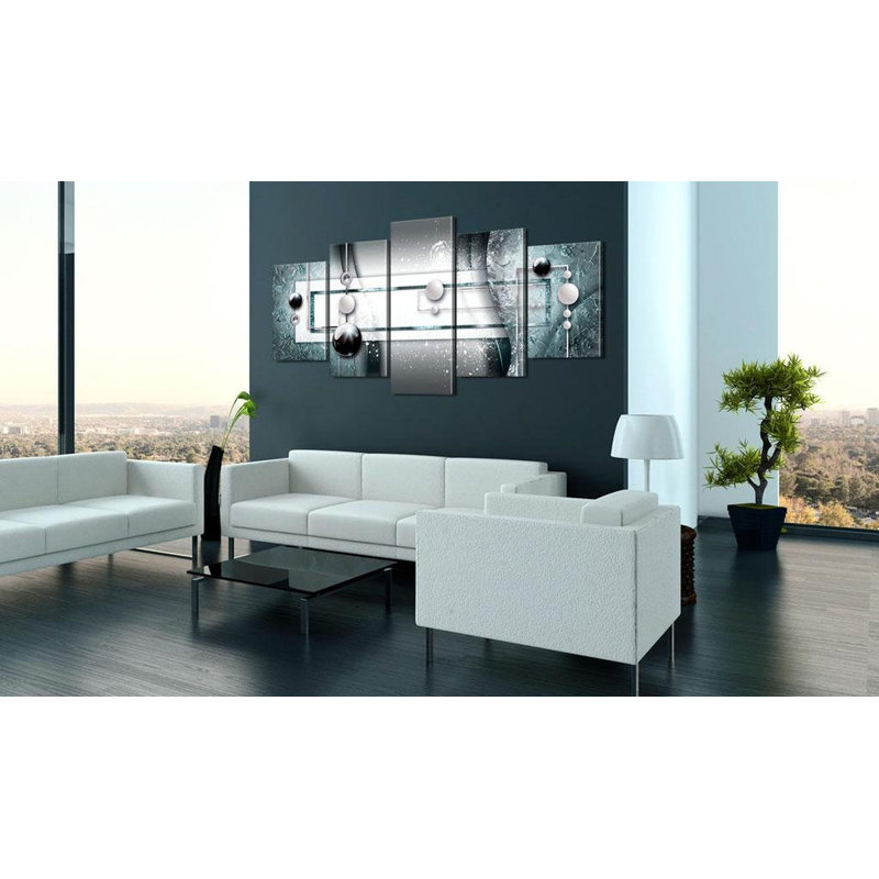 Blue Harmony 5 pièces, H 40 po x l 80 po x P 0,7 po