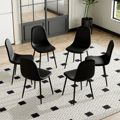 Upholstered Side Chairs With Metal Legs,Armless Dining Chair For Living Room,Kitchen,Dining Room