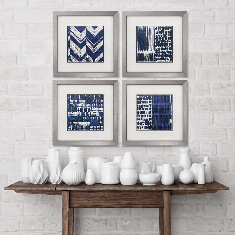 " Indigo Batik " 4 - Pieces