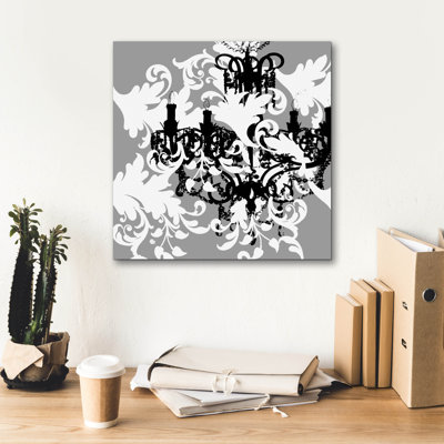  «Baroque» par Erin Clark, art mural sur toile, 18 po x 18 po