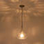 Luminaire suspendu en verre ondulé 1 lumière-107381851