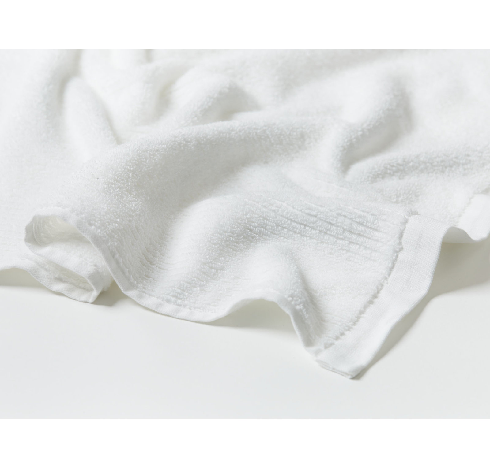 Temescal Organic 100% Cotton Plush Ribbed, Towel Set, Alpine White