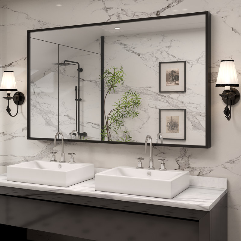 Miroir de salle de bain mural, 60 po x 36 po