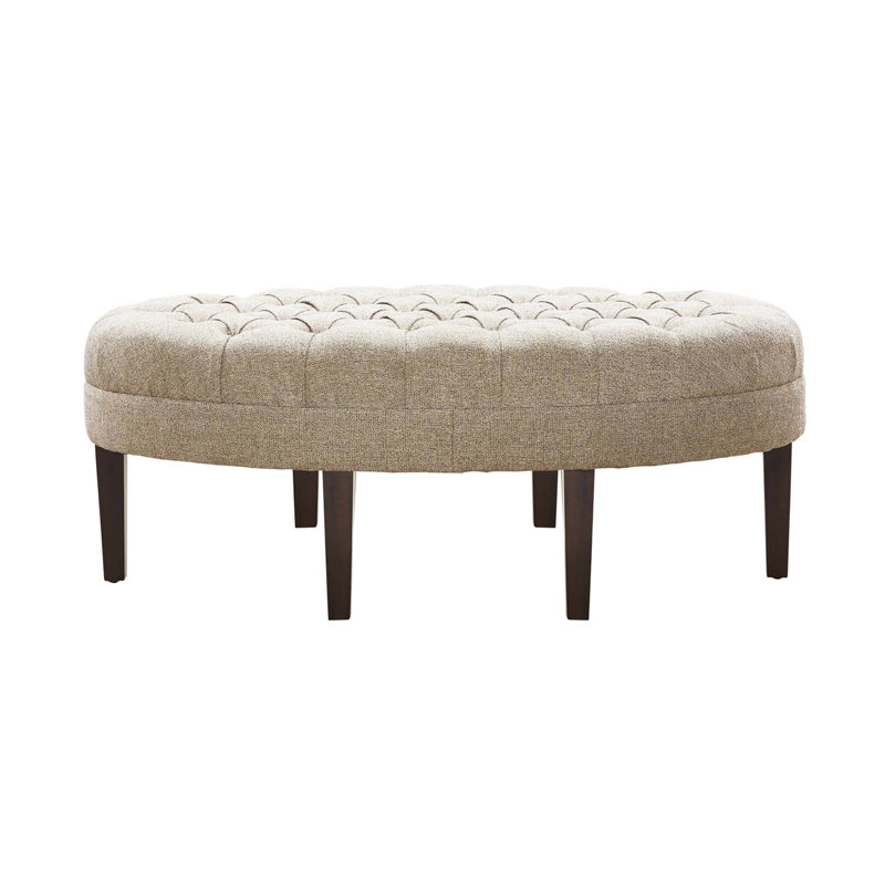Beige avec dessus et pieds en bois - Conception inspirée de la planche de surf pour base solide en mousse