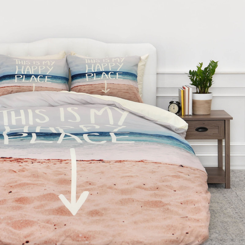 Leah Flores Polyester Duvet Cover, King Duvet Cover + 2 King Shams