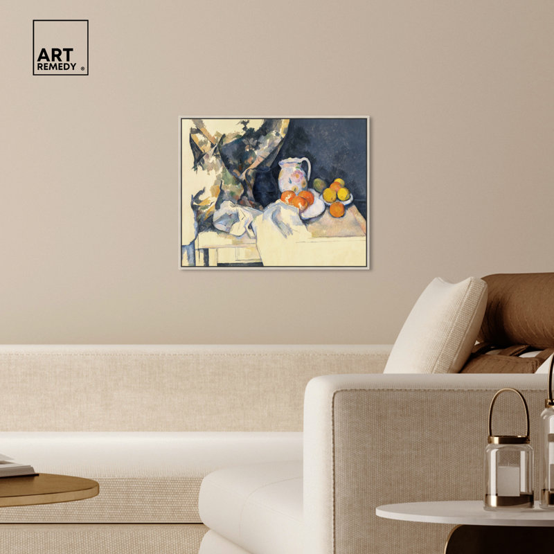 Art mural Paul Cezanne, H 21 po x l 25 po, Cadre argenté