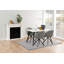 Nicky Stone Top Metal Base Dining Table-97745303