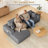 Modern 108-inch corduroy modular compression sofa with L-shaped design-425948113-425948124