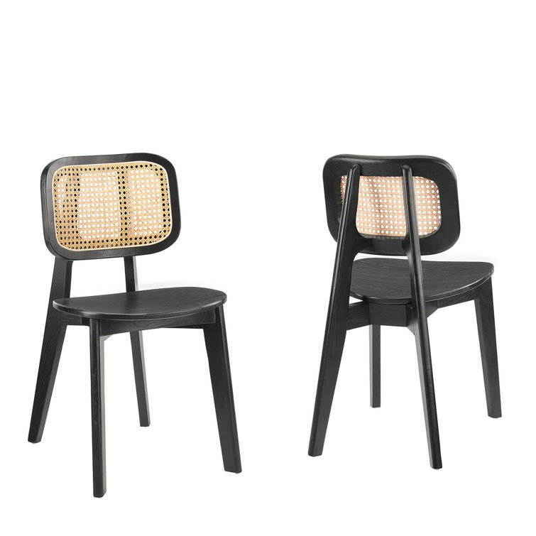 Habitat Wood Dining Side Chair Set of 2 by Modway