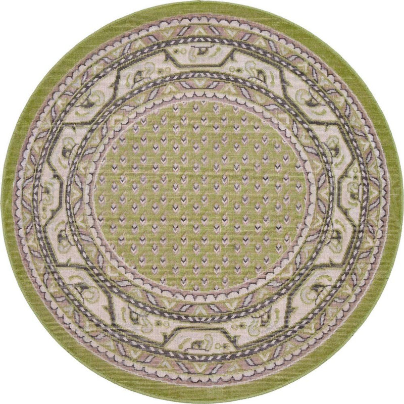 Tapis traditionnel Wingate couleur gazon